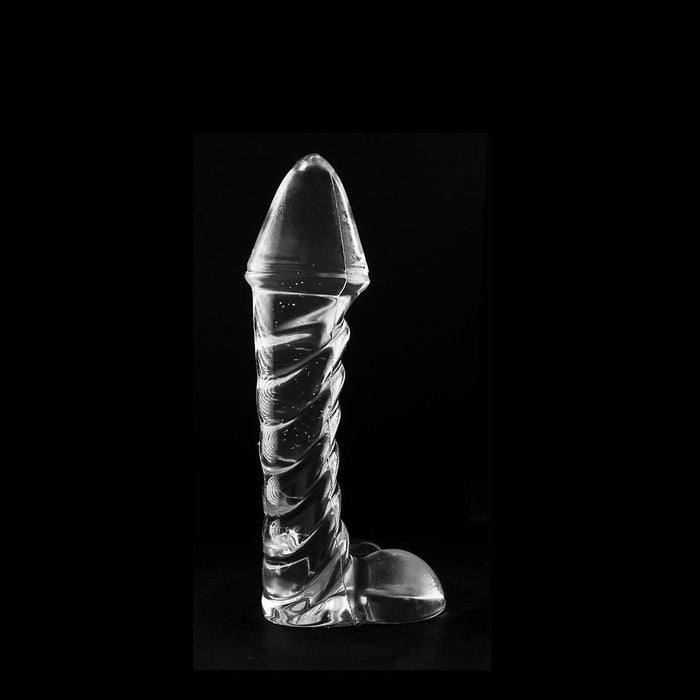 Dinoo - Lesotho - Dildo Met Balzak - Transparant-Erotiekvoordeel.nl