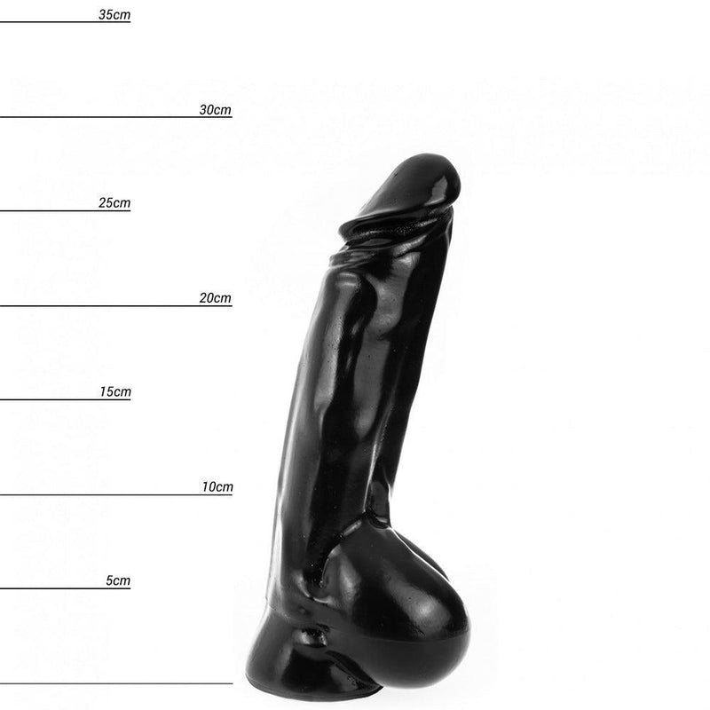 Dinoo HUNG - Tyran - Vac-U-Lock Compatable Dildo - 28 x 5 cm - Zwart-Erotiekvoordeel.nl
