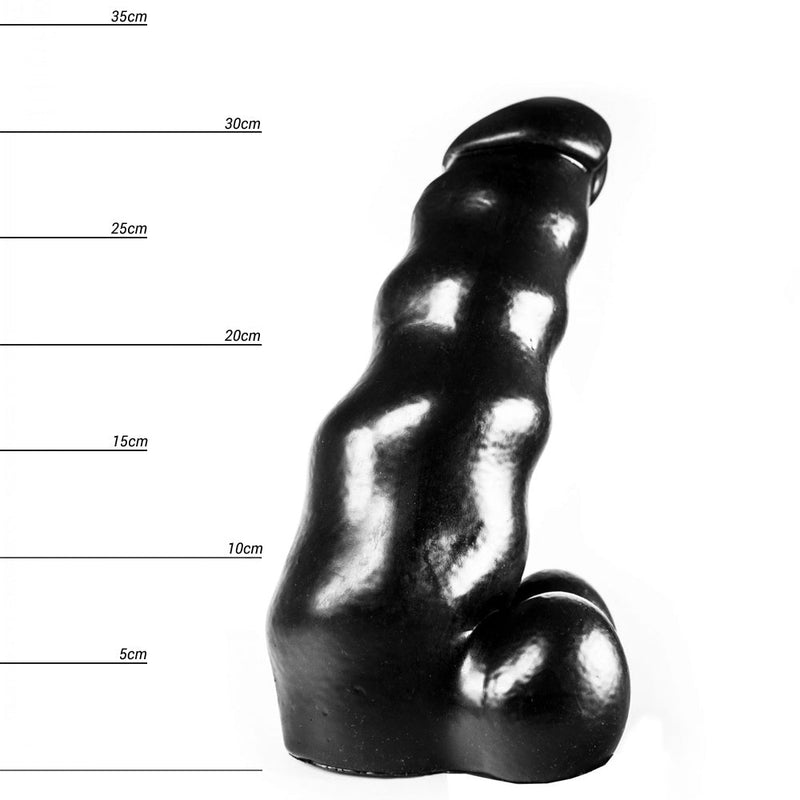 Dinoo - Itemirus - Dildo 32 x 11 cm - Zwart-Erotiekvoordeel.nl