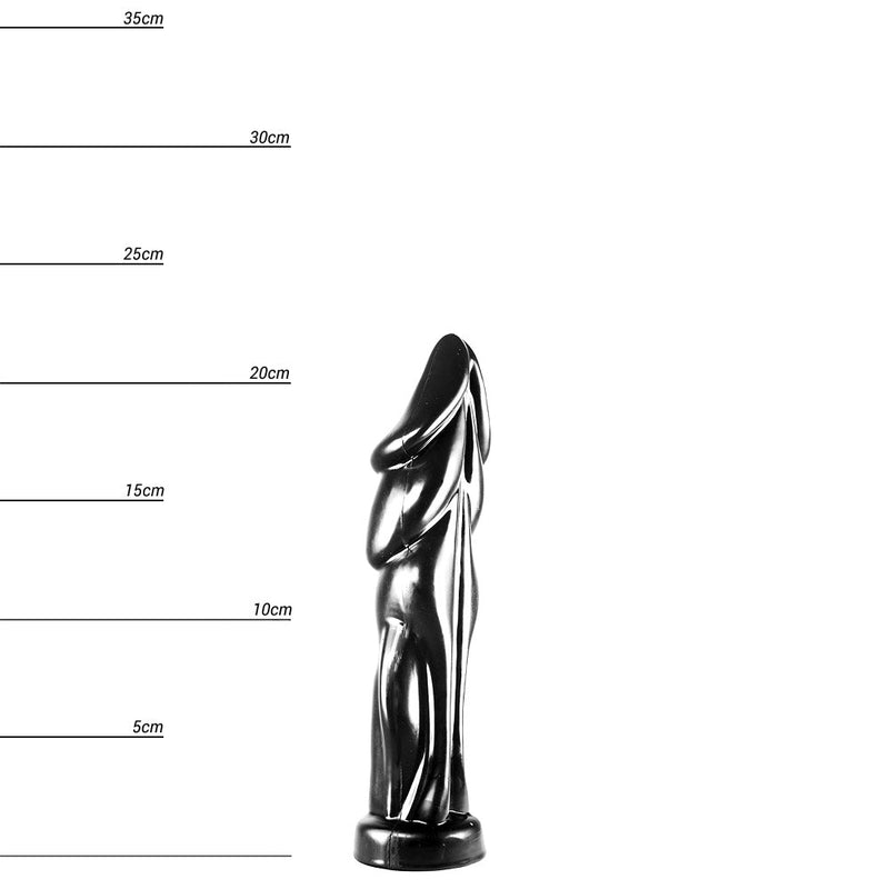 Dinoo - Liaxiornis - Dildo - 22 x 5,8 cm - Zwart-Erotiekvoordeel.nl