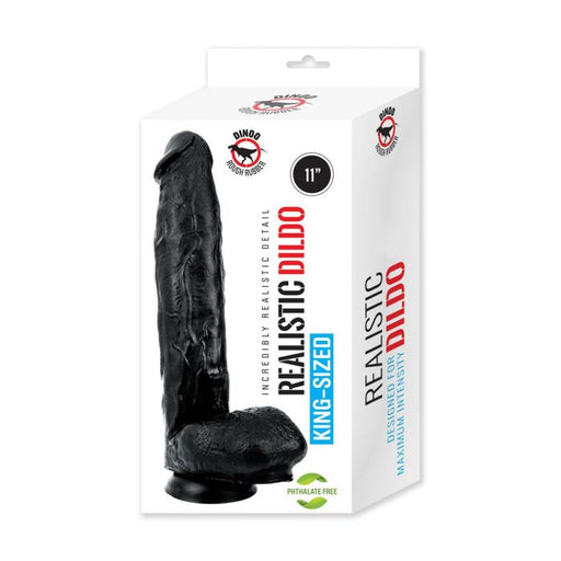 Dinoo - Monster - XXL-Dildo - 28 x 5,5 cm - Schwarz-Laced-up.nl