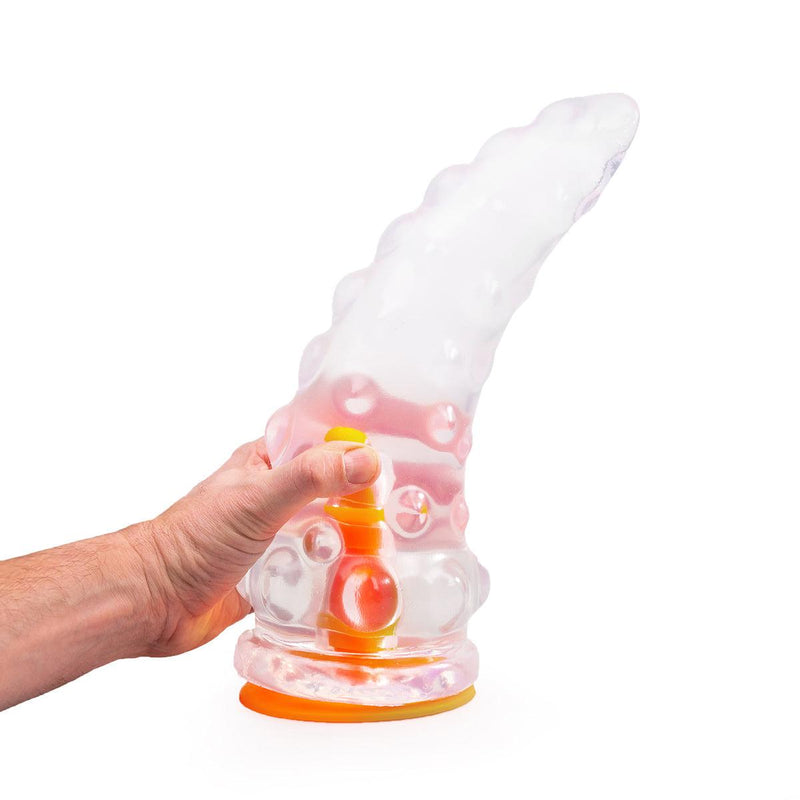 Dinoo Primal Desires - Acro - Grote Dildo Met Zuignap - Transparant-Erotiekvoordeel.nl