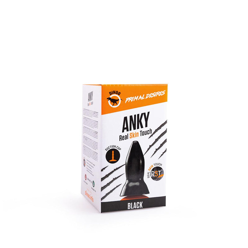 Dinoo Primal Desires - Anky - Grote Dildo Met Zuignap - Zwart-Erotiekvoordeel.nl