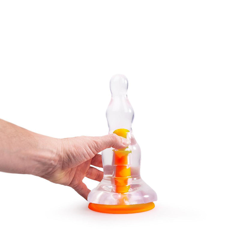 Dinoo Primal Desires - Dilo - Grote Dildo Met Zuignap - Transparant-Erotiekvoordeel.nl