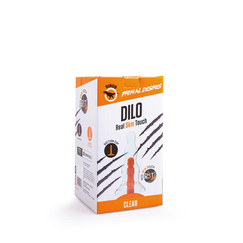 Dinoo Primal Desires - Dilo - Grote Dildo Met Zuignap - Transparant-Erotiekvoordeel.nl