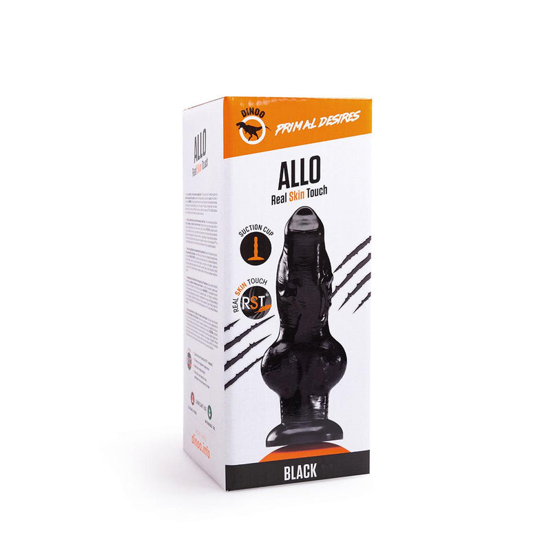Dinoo Primal Desires - Allo - Grote Dildo Met Zuignap - Zwart-Erotiekvoordeel.nl