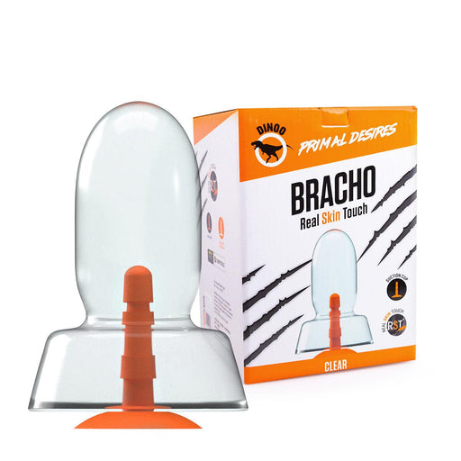 Dinoo Primal Desires - Bracho - Grote Dildo Met Zuignap - Transparant-Erotiekvoordeel.nl