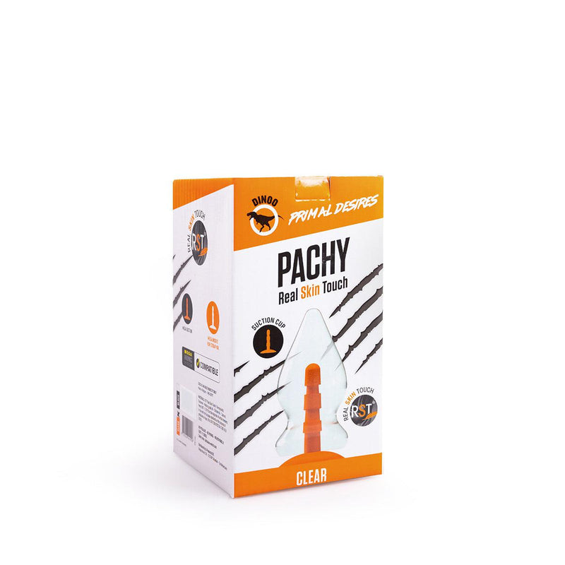 Dinoo Primal Desires - Pachy - Grote Dildo Met Zuignap - Transparant-Erotiekvoordeel.nl
