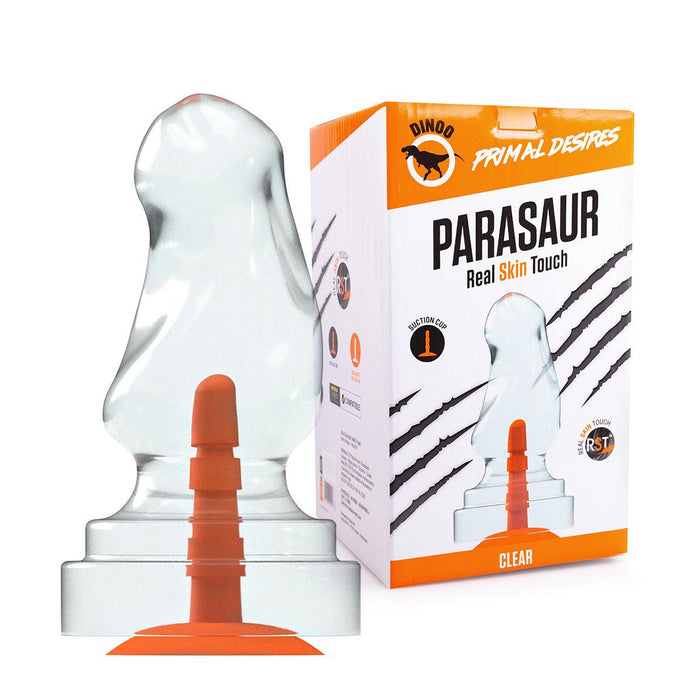 Dinoo - Primal Desires Extra Grote Dildo Met Zuignap Parasaur - Transparant-Laced-up.nl