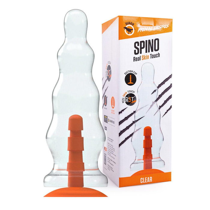 Dinoo - Primal Desires Extra Grote Dildo Met Zuignap Spino - Transparant-Laced-up.nl