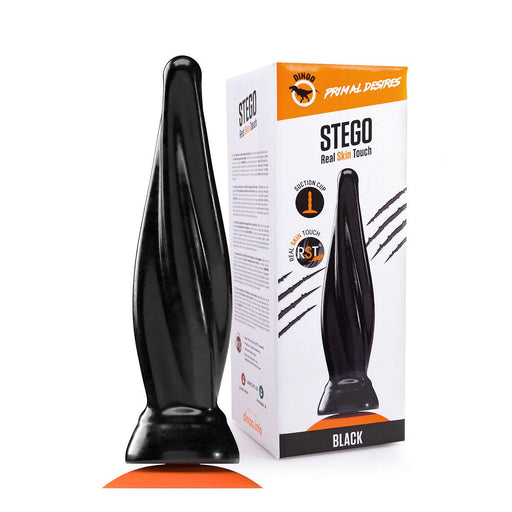 Dinoo Primal Desires - Stego - Grote Dildo Met Zuignap - Zwart-Erotiekvoordeel.nl