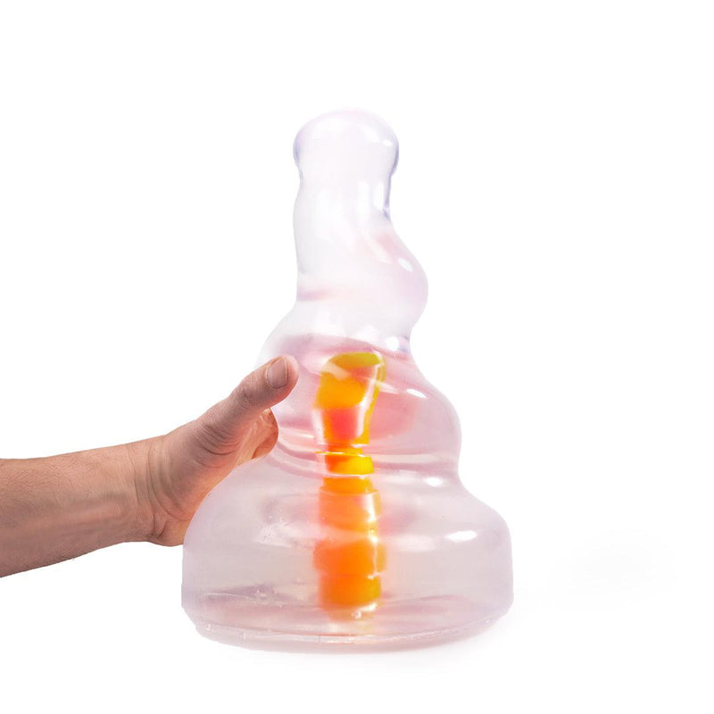 Dinoo Primal Desires - Trike - Grote Dildo Met Zuignap - Transparant-Erotiekvoordeel.nl
