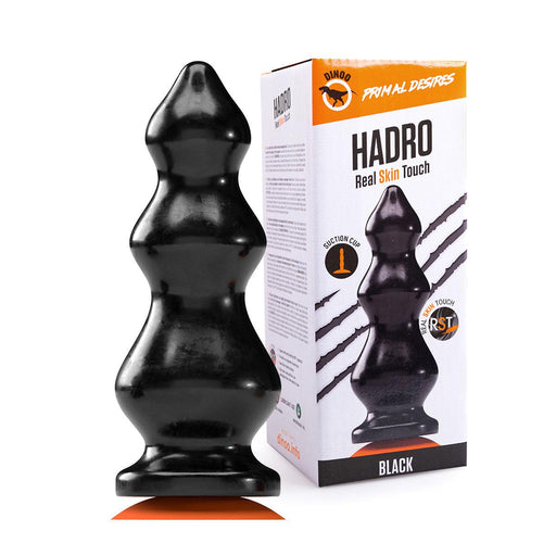 Dinoo Primal Desires - Hadro - Grote Dildo Met Zuignap - Zwart-Erotiekvoordeel.nl