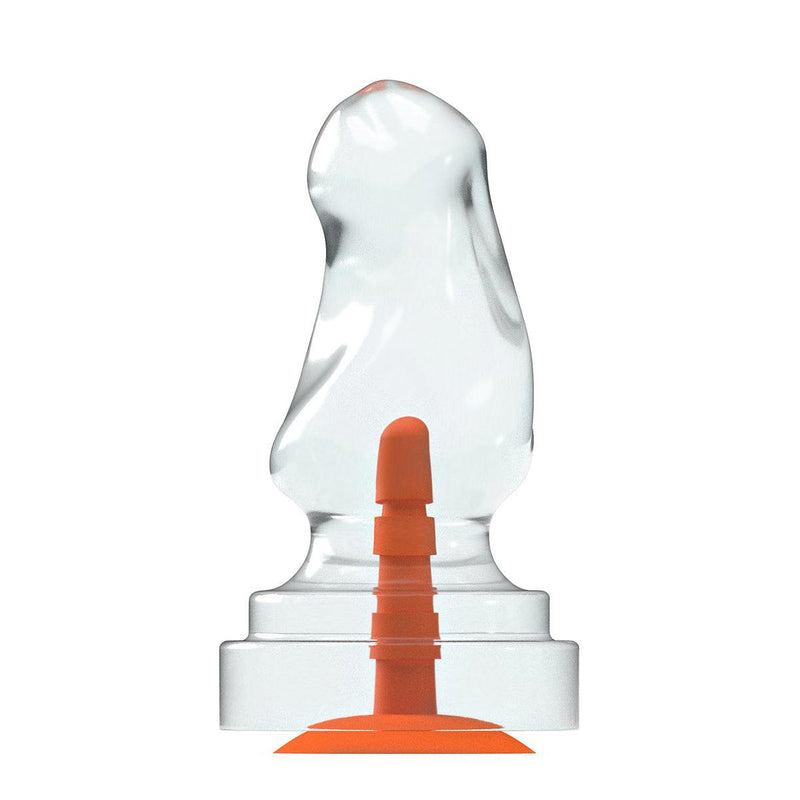 Dinoo Primal Desires - Parasaur - Grote Dildo Met Zuignap - Transparant-Erotiekvoordeel.nl