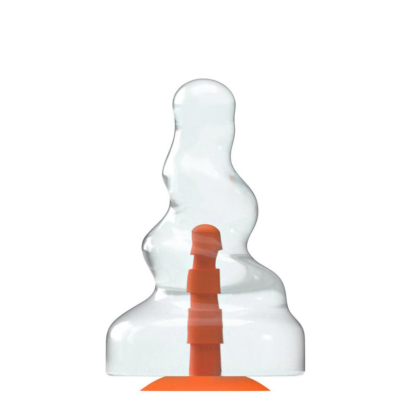 Dinoo Primal Desires - Trike - Grote Dildo Met Zuignap - Transparant-Erotiekvoordeel.nl