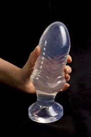 Dinoo - Rugops - Dildo - 18 x 5,4 cm - Transparent - Laced-up.nl