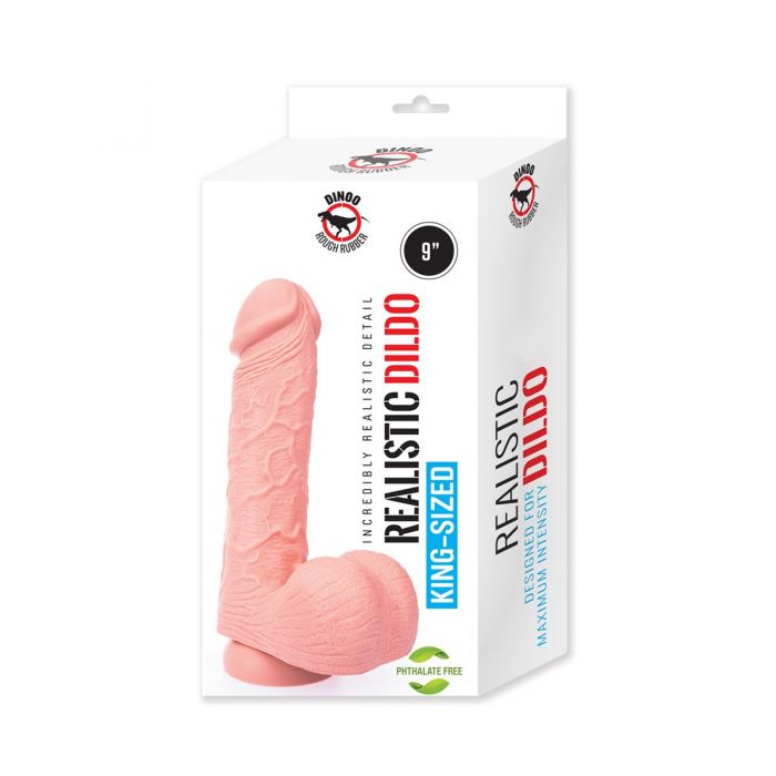Dinoo - Scream - XXL Dildo - 23 x 5.5 cm - Lichte Huidskleur-Erotiekvoordeel.nl