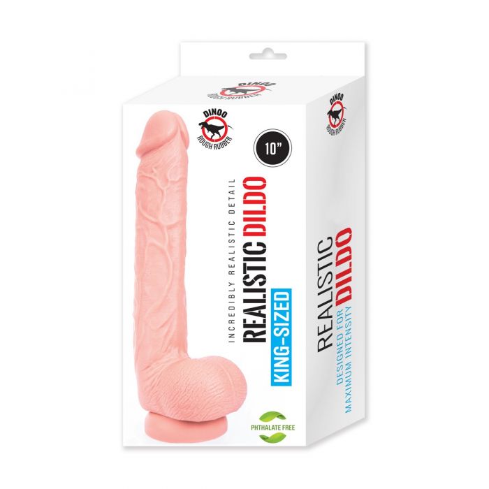 Dinoo - Kong - XXL Dildo - 26 x 4.5 cm - Lichte Huidskleur-Erotiekvoordeel.nl