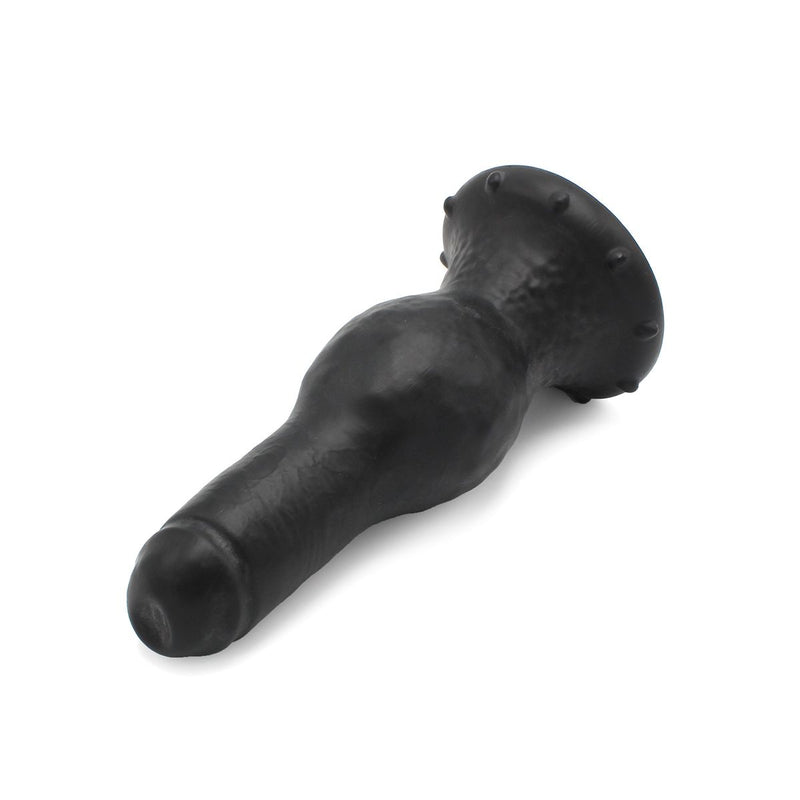 Dinoo - XXL Anaal Dildo - Bolvormige Verdikking - TPE - Zwart-Erotiekvoordeel.nl