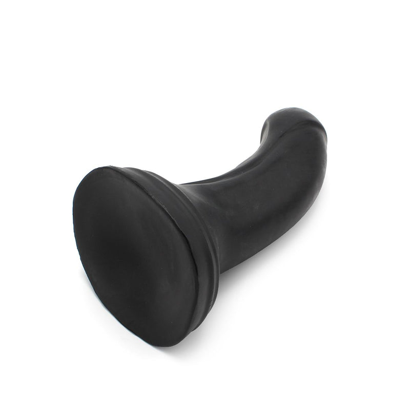 Dinoo - XXL Anaal Dildo - Met Kromming - TPE - Zwart-Erotiekvoordeel.nl