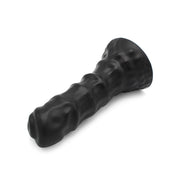 Dinoo - XXL Anaal Dildo - Met Ribbels - TPE - Zwart-Erotiekvoordeel.nl