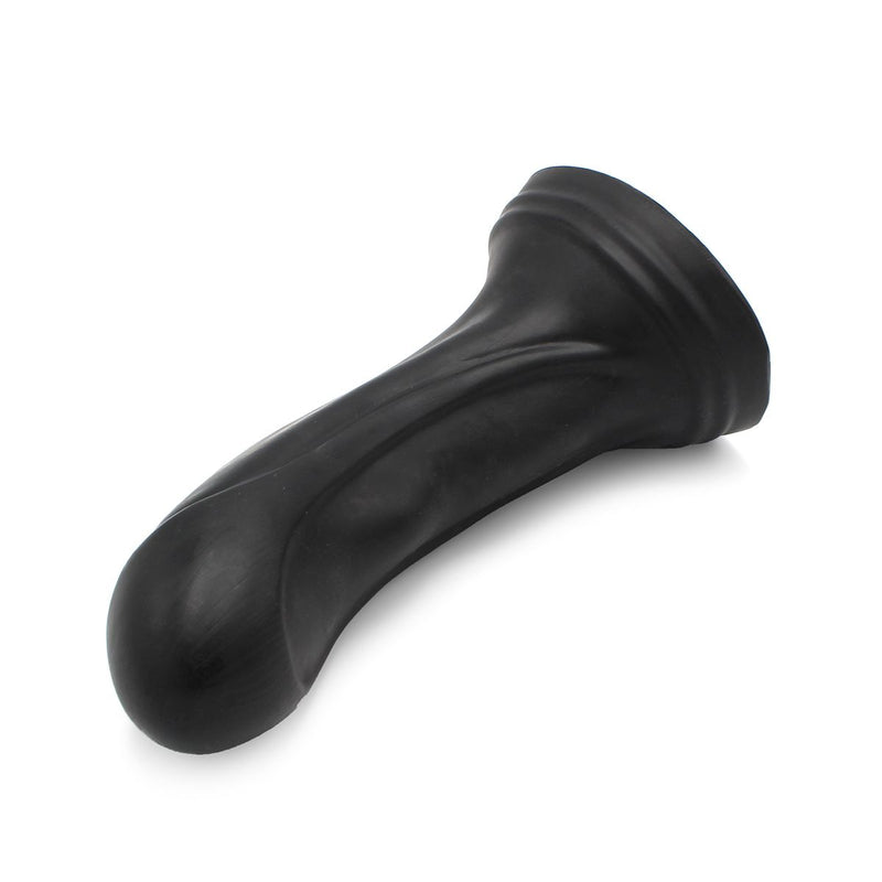 Dinoo - XXL Anaal Dildo - Met Kromming - TPE - Zwart-Erotiekvoordeel.nl