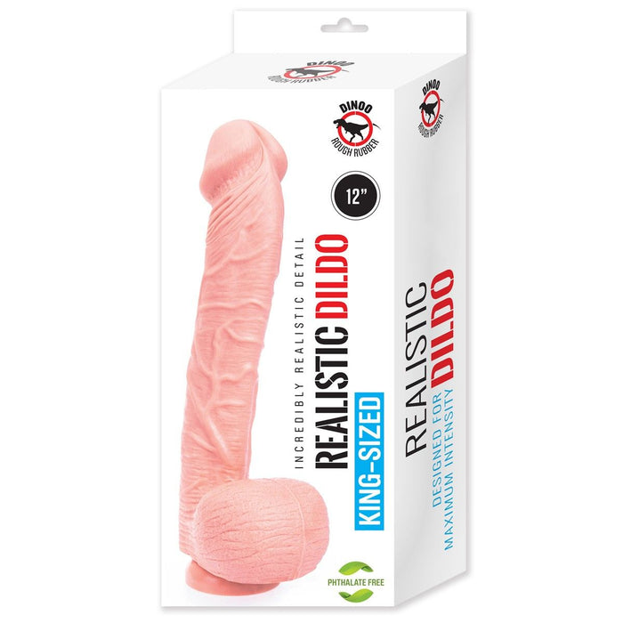 Dinoo - Curve - XXL Dildo - 31 x 5.5 cm - Lichte Huidskleur-Erotiekvoordeel.nl