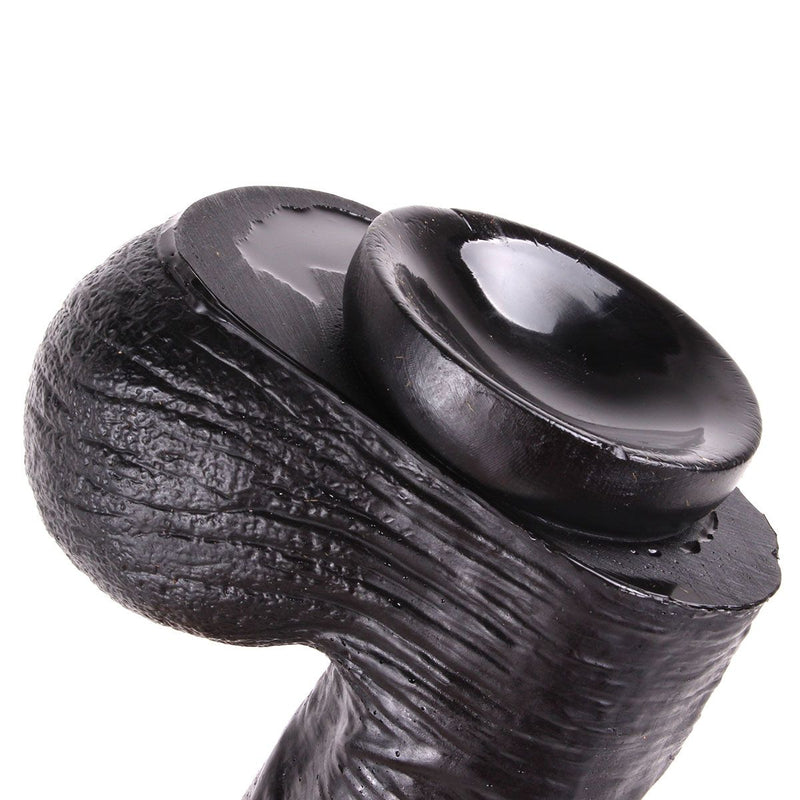 Dinoo - Curve - XXL Dildo - 31 x 5.5 cm - Zwart-Erotiekvoordeel.nl