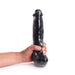 Dinoo - XXL Dildo - Monster 28 x 5,5 cm - Zwart-Laced-up.nl