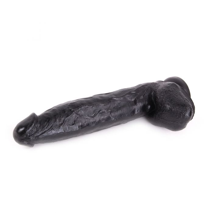 Dinoo - XXL Dildo - Monster 28 x 5,5 cm - Zwart-Laced-up.nl