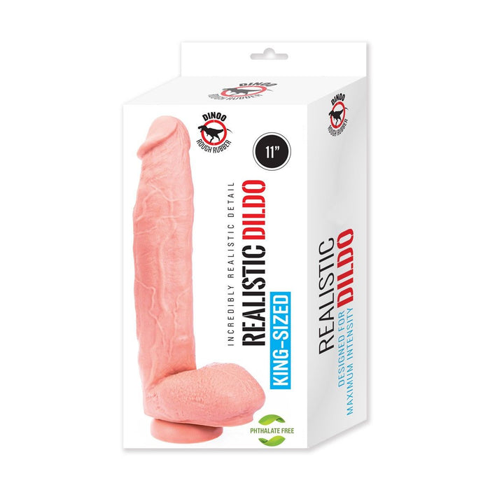 Dinoo - Monster - XXL Dildo - 28 x 5.5 cm - Lichte Huidskleur-Erotiekvoordeel.nl
