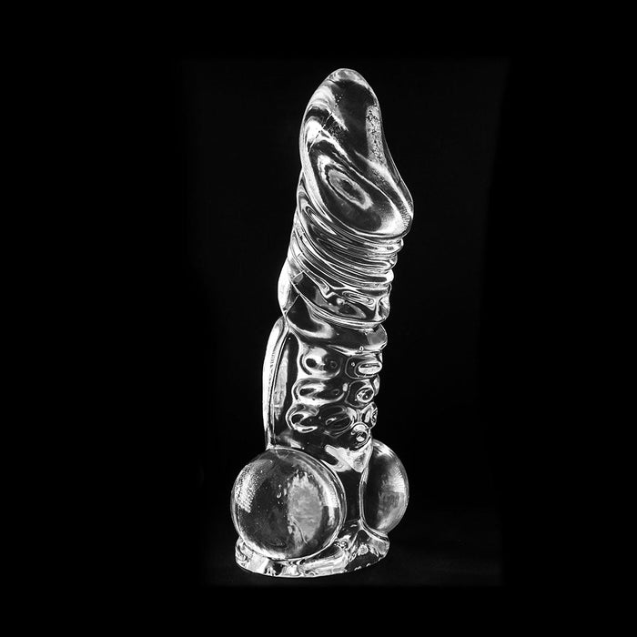 Dinoo - Rinchenia - XXL Dildo - 30 x 7,6 cm - Transparant-Erotiekvoordeel.nl