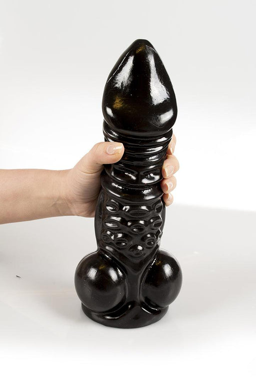 Dinoo - Rinchenia - XXL Dildo - 30 x 7,6 cm - Zwart-Erotiekvoordeel.nl