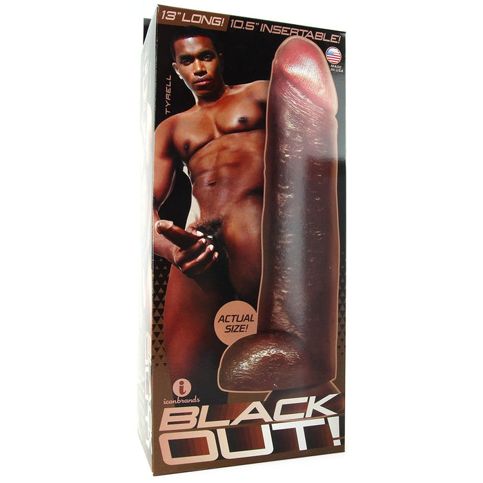 Doc Johnson - Blackout! Tyrell - XXL Dildo - 32.50 cm - Ultrarealistisch-Laced-up.nl
