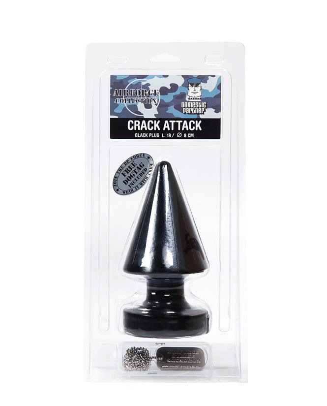 Domestic Partner - Crack Attack - Buttplug - 18 x 8 cm - Zwart-Laced-up.nl