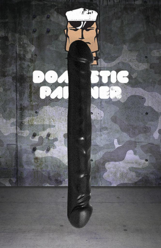 Domestic Partner - U-Boat Driller - Dubbele Dildo - 30 x 4 cm - Zwart-Laced-up.nl