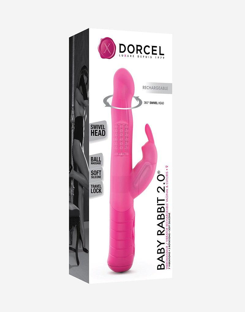 Dorcel - Baby 2.0 - Rabbit Vibrator - Roze-Erotiekvoordeel.nl