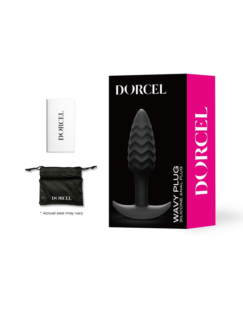 Dorcel - Buttplug - Wavy Buttplug - Anaal Speeltje - Siliconen - Zwart-Laced-up.nl