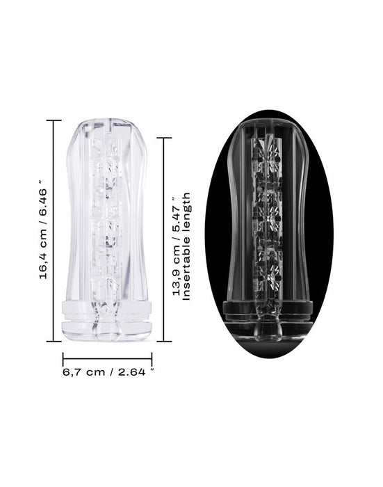 Dorcel - Deep Blow Extrem - Stroker Sleeve Voor Masturbator - Transparant-Laced-up.nl