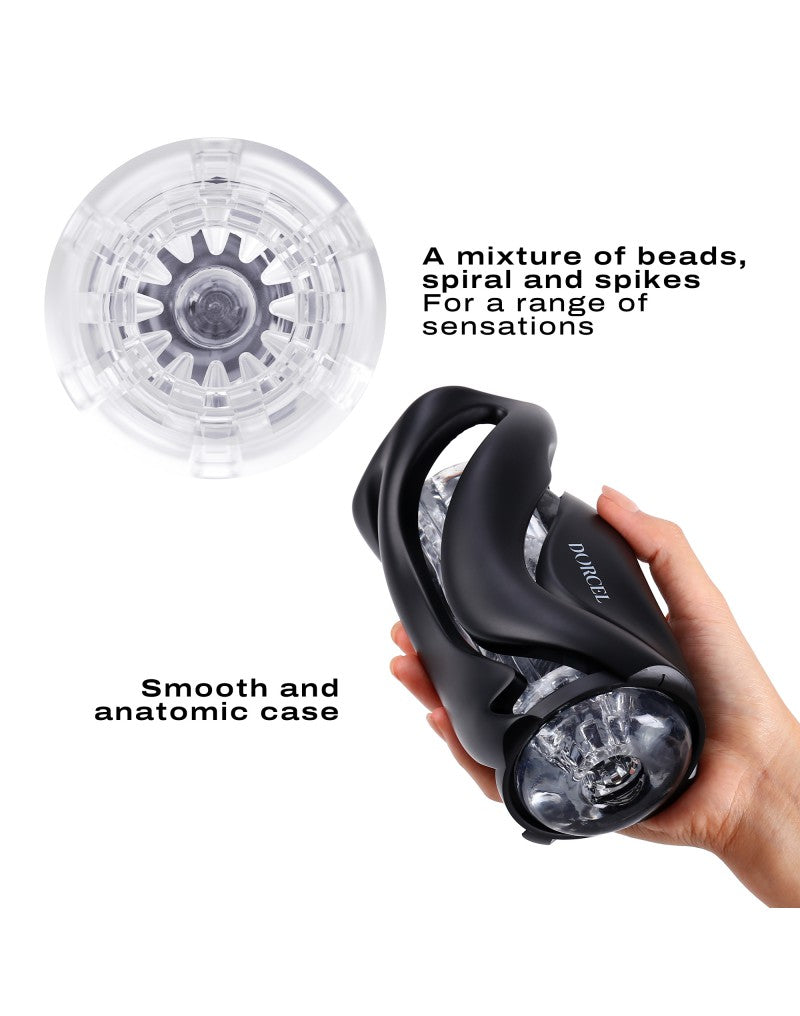 Dorcel - Deep Blow - Masturbator Met Sleeve - Zwart-Erotiekvoordeel.nl