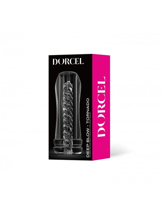 Dorcel - Deep Blow Tornado - Stroker Sleeve Voor Masturbator - Transparant-Laced-up.nl