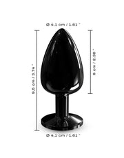 Dorcel - Diamond - Aluminium Buttplug - Zwart-Laced-up.nl