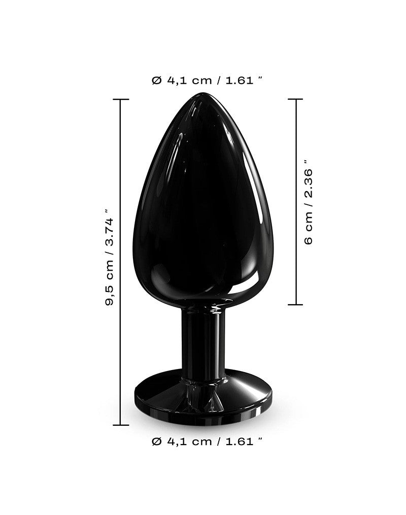 Dorcel - Diamond - Aluminium Buttplug - Zwart-Laced-up.nl