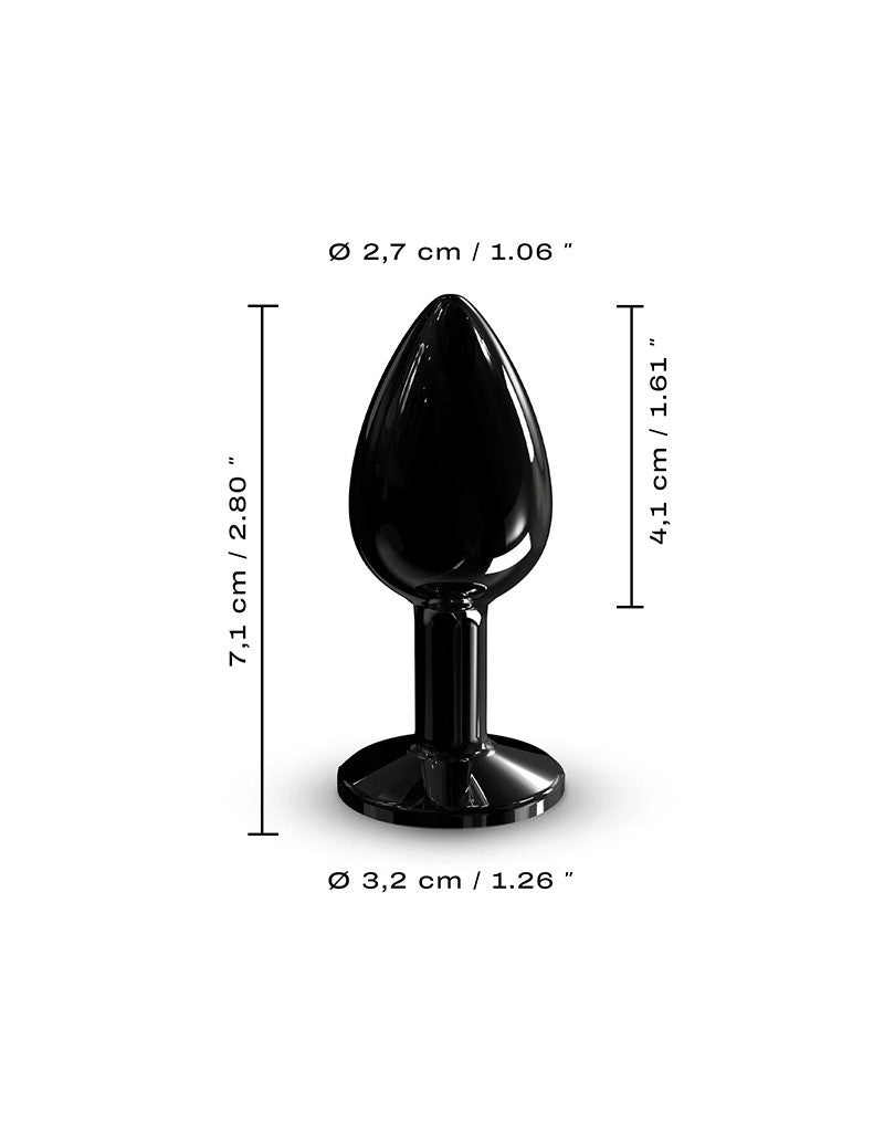 Dorcel - Diamond - Aluminium Buttplug - Zwart-Laced-up.nl