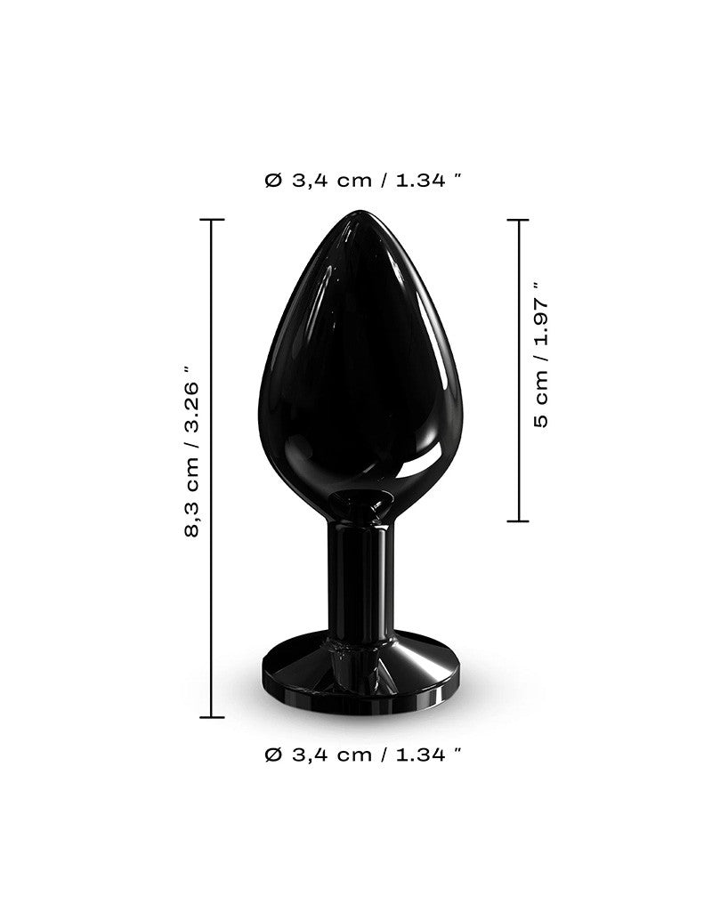 Dorcel - Diamond - Aluminium Buttplug - Zwart-Laced-up.nl