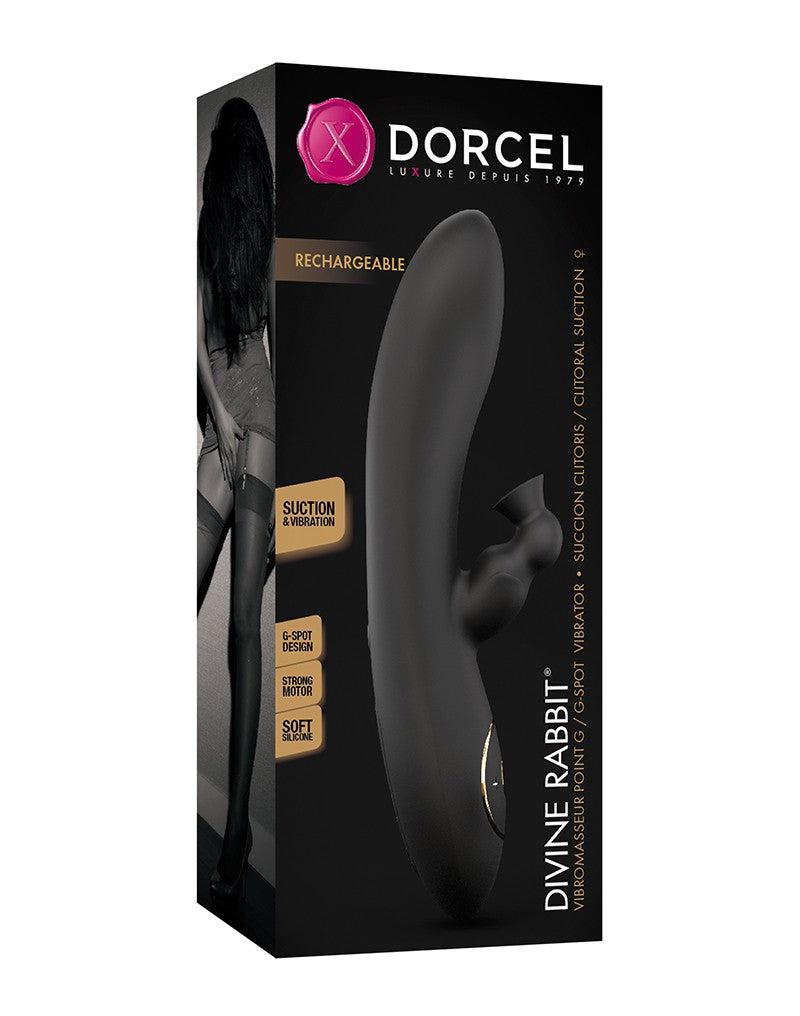 Dorcel - Divine Rabbit Sucker - G-spot En Clitoris Vibrator Met Zuiggedeelte-Laced-up.nl