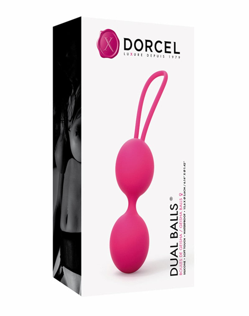 Dorcel - Dual Balls - Vaginale Balletjes Voor Bekkenbodem Training - Roze-Erotiekvoordeel.nl