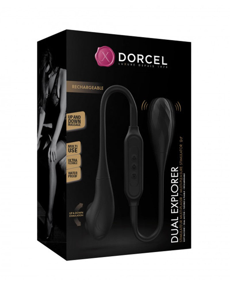 Dorcel - Dual Explorer - Dubbele Vibrator - Zwart-Erotiekvoordeel.nl