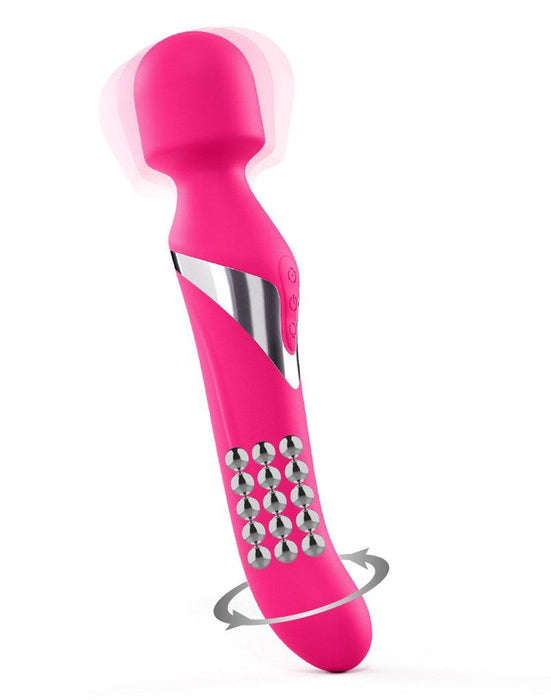 Dorcel - Dual Orgasms - Roterende Wand Vibrator - Dubbelzijdig te Gebruiken - Roze-Laced-up.nl