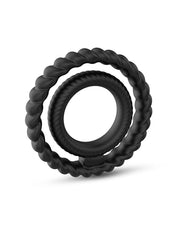 Dorcel - Dual Ring - Siliconen Rekbare Cockring - Zwart-Laced-up.nl